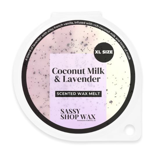 XL Coconut Milk & Lavender Wax Melt - Sassy Shop Wax