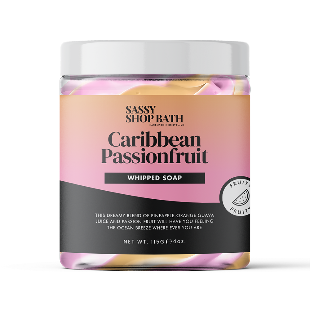 Caribbean Passionfruit Whipped Soap - Sassy Shop Wax