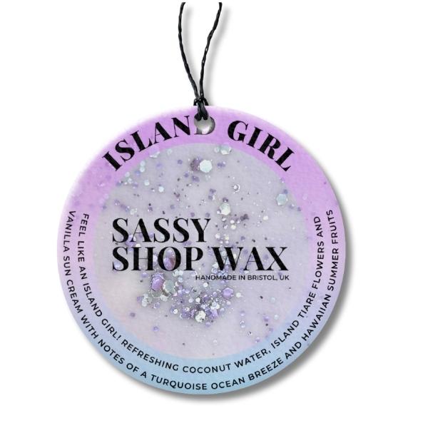 Island Girl Car Freshener - Sassy Shop Wax