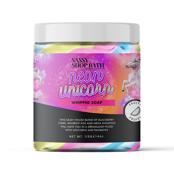 Neon Unicorn Whipped Soap - Sassy Shop Wax