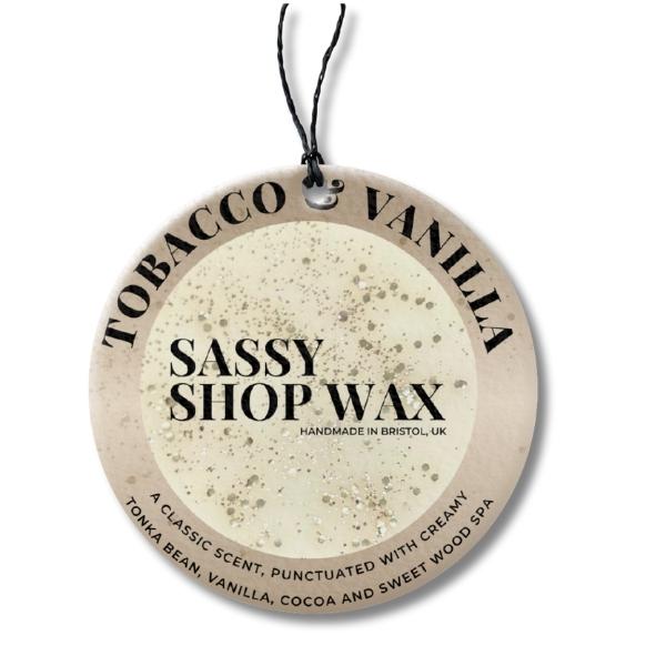 Tobacco & Vanilla Car Freshener - Sassy Shop Wax
