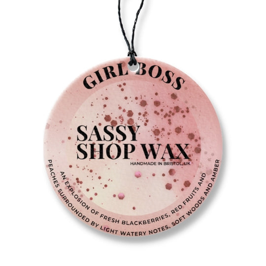 Girl Boss Hanging Car Freshener - Sassy Shop Wax