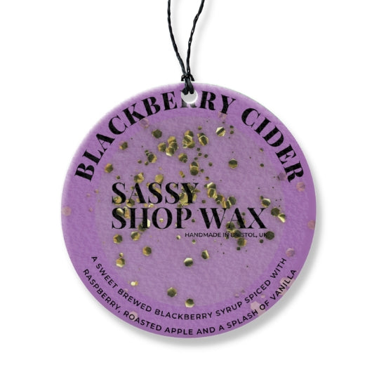 Blackberry Cider Hanging Car Freshener - Sassy Shop Wax