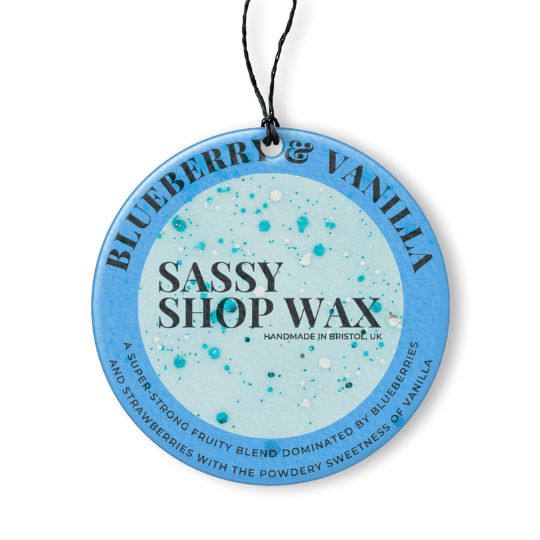 Blueberry & Vanilla Hanging Car Freshener - Sassy Shop Wax