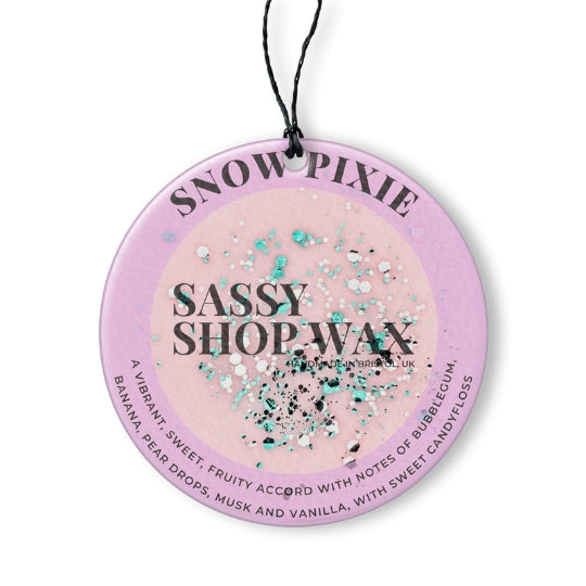 Snow Pixie Hanging Car Freshener - Sassy Shop Wax