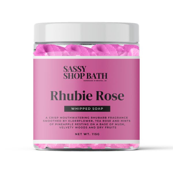 Rhubie Rose Whipped Soap - Sassy Shop Wax